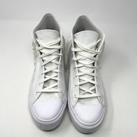 Converse Chuck Taylor All Star Lift Embroidery Hightop Platform Sneakers Sz 10.5 - Picture 7 of 16